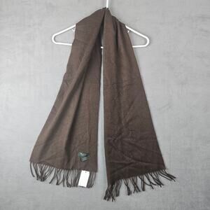 Marshall Fields 100% Cashmere Brown Scarf Nwt Quiet Luxury